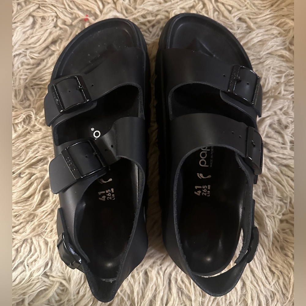 Platform Birkenstock sandals